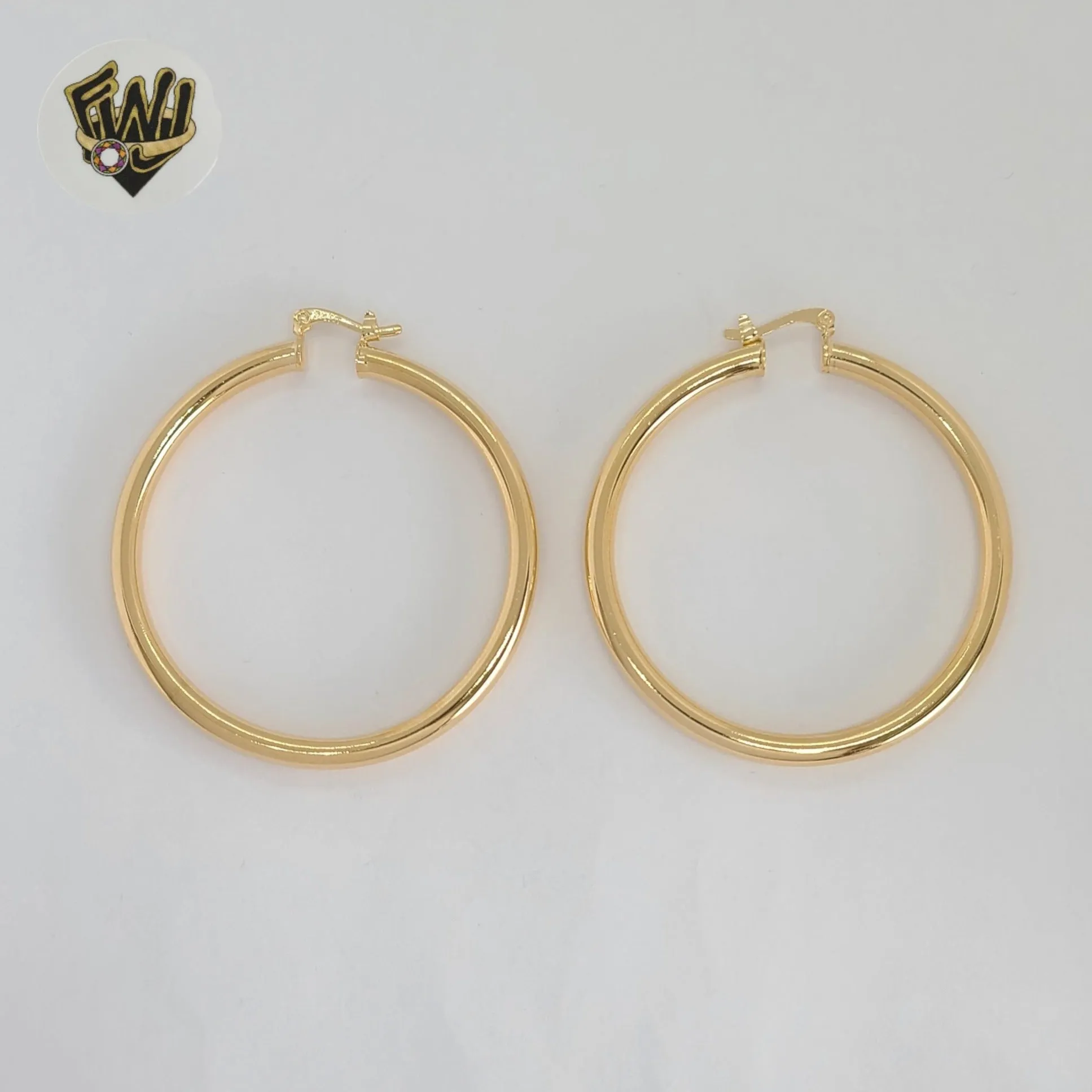 (1-2958-2) Gold Laminate - Plain Medium Hoops - BGF