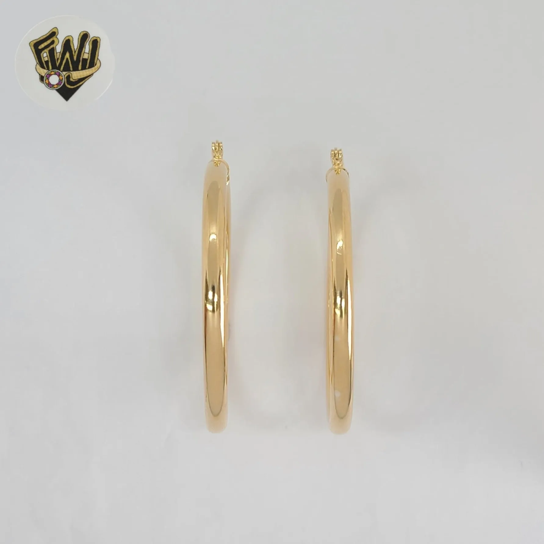 (1-2958-2) Gold Laminate - Plain Medium Hoops - BGF