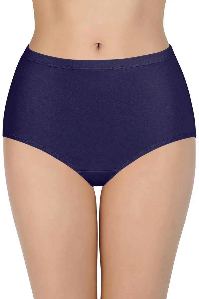 100% Cotton Full Brief Panty Pack (Pack of 3) - D025 - Solid