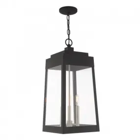 3 Lt Black Pendant Lantern