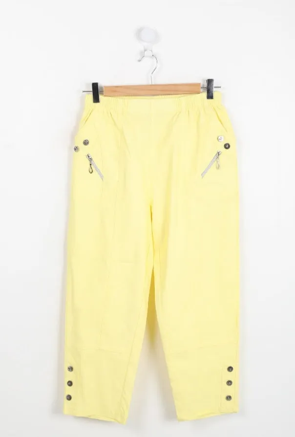 3/4 Elasticated cropped trousers