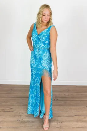 37343 Prom Dress Turquoise