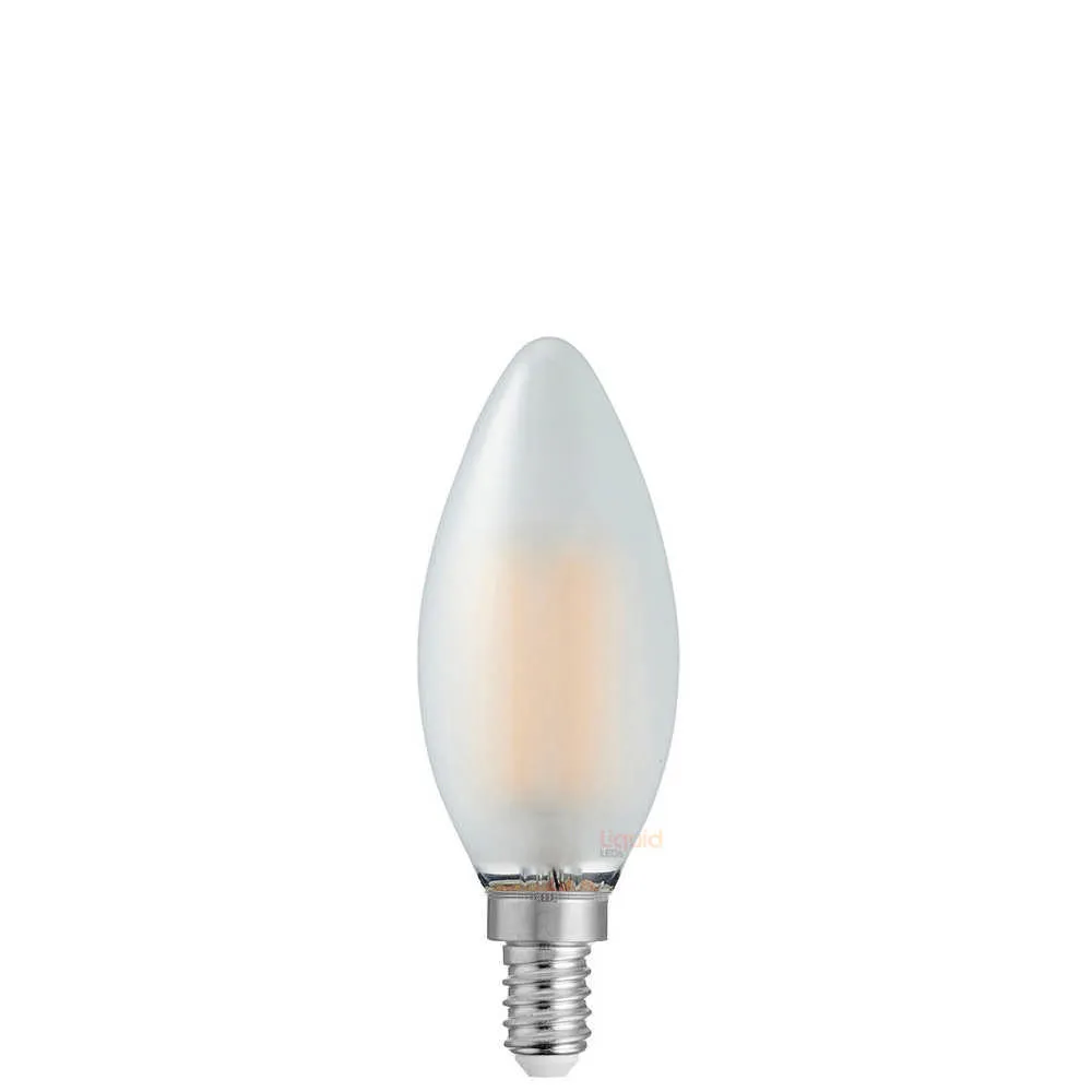 4W Candle LED Bulb E12 Frost in Warm White