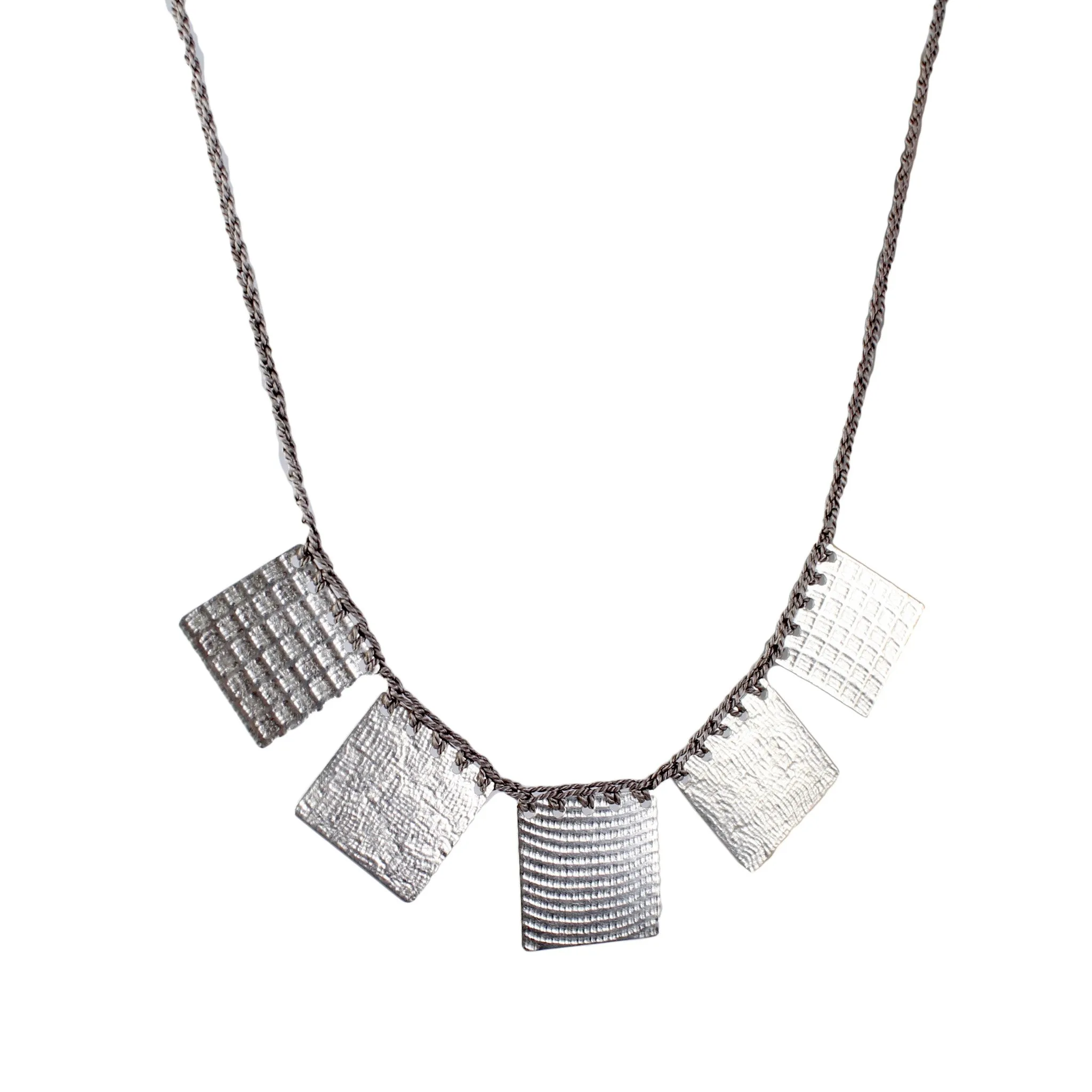 5 - Square Necklace (Multiple Colors) by Erica Schlueter