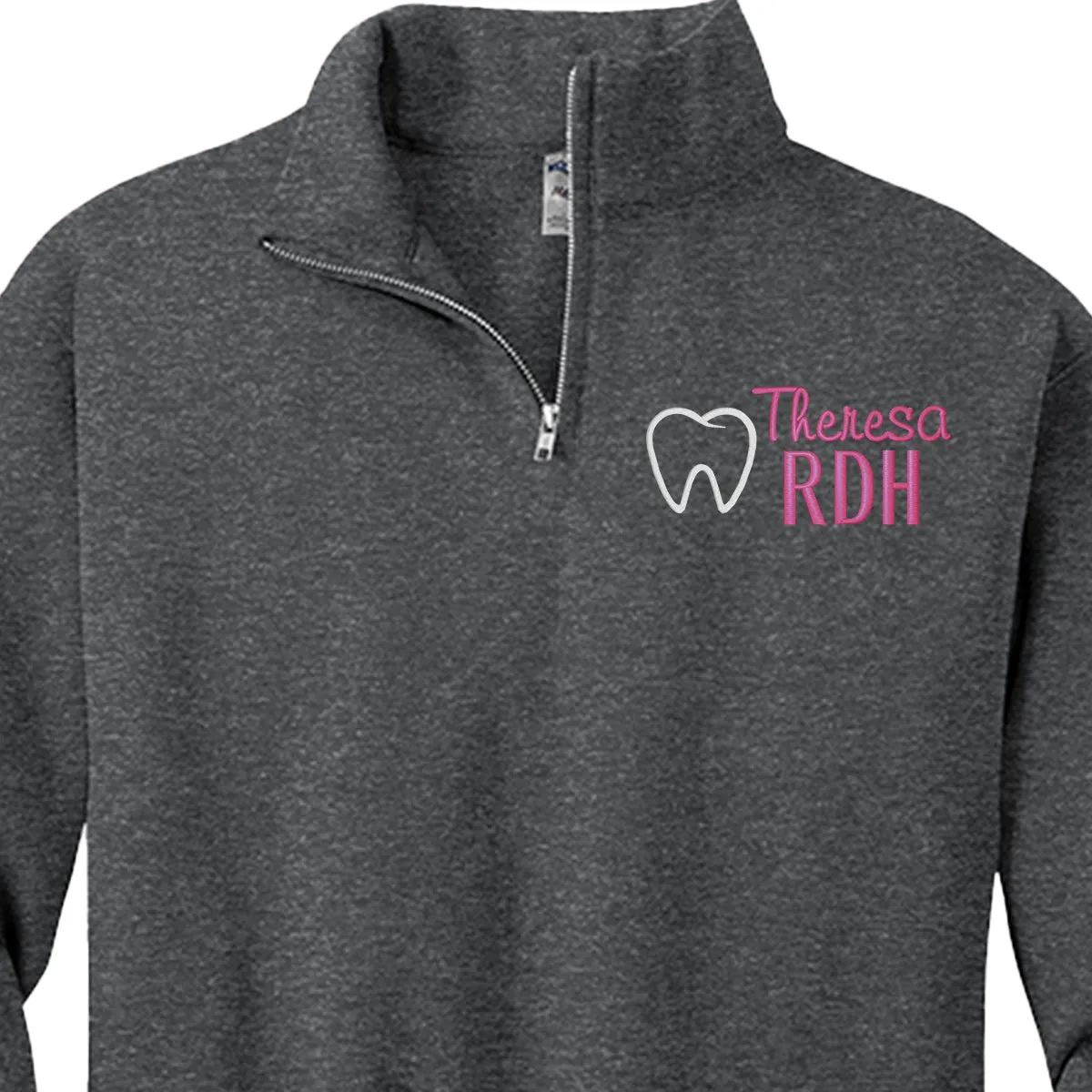 995M | Personalized 1/4 zip  RDH Sweatshirt - Unisex Sizing