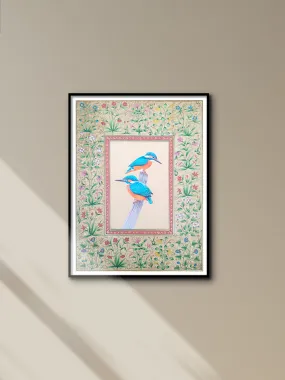 A Duo of Birds: Miniature Art by Mohan Prajapati