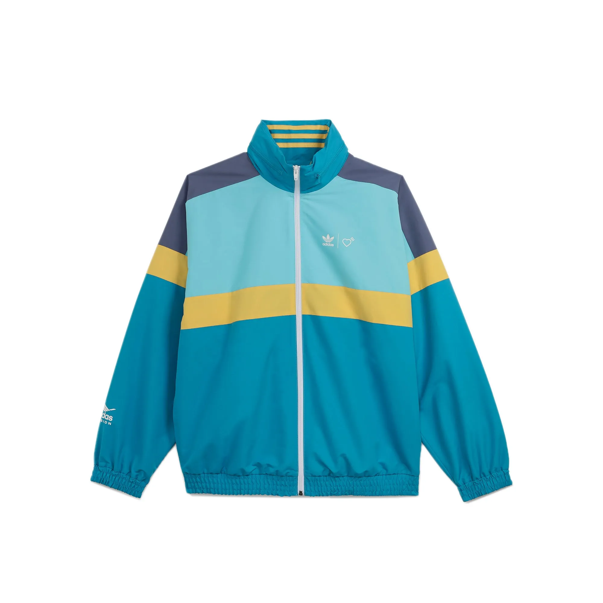 Adidas by Human Made Mens Windbreaker Jacket LT Aqua