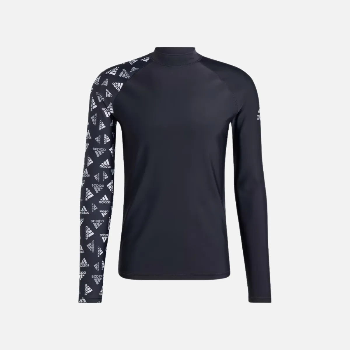 Adidas Long Sleeve Men's Swim Rash Guard -Black