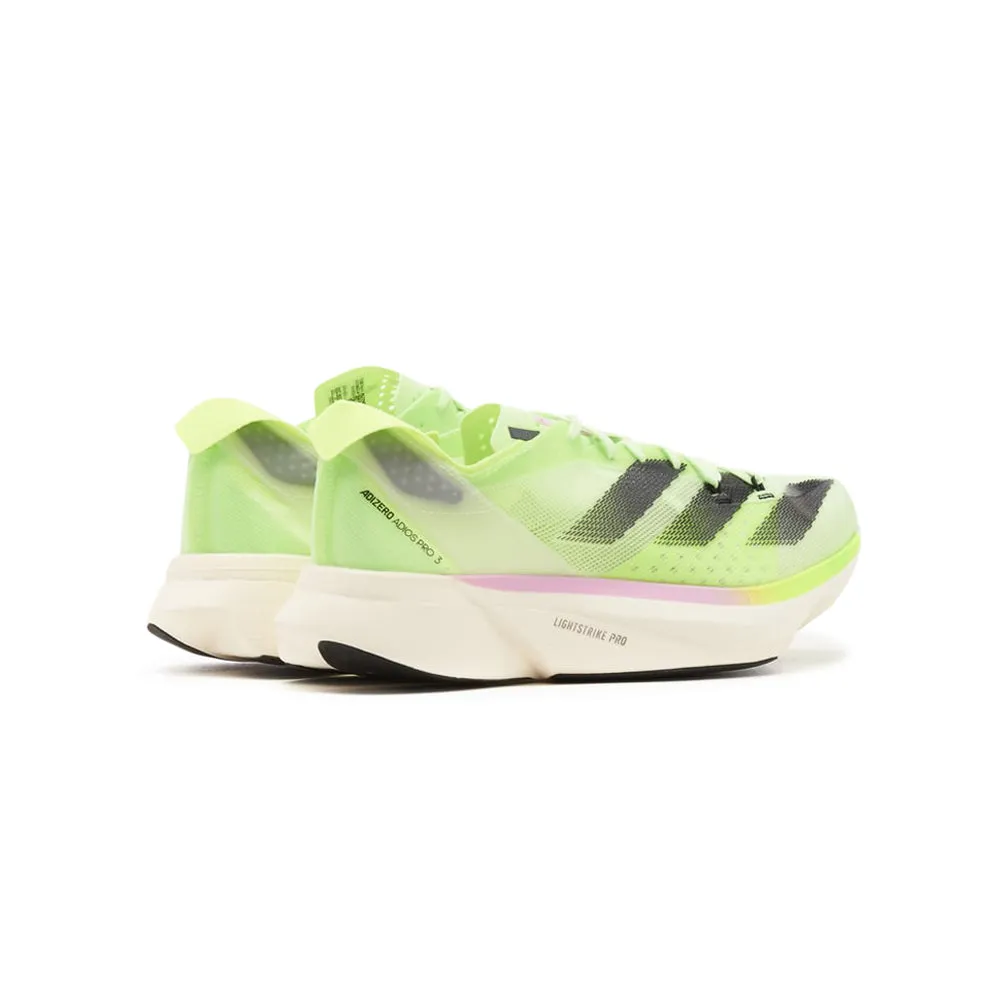 Adizero Adios Pro 3 (Neon Green/Black/Pink)