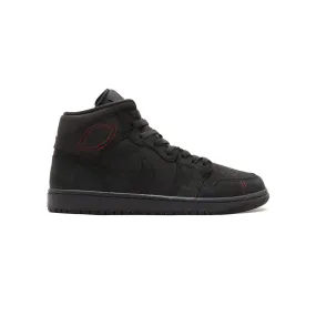 Air Jordan 1 Mid Craft (Dark Smoke/Varsity Red)