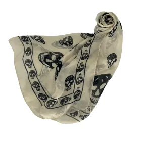 Alexander McQueen/Scarve/Ivory/Silk/