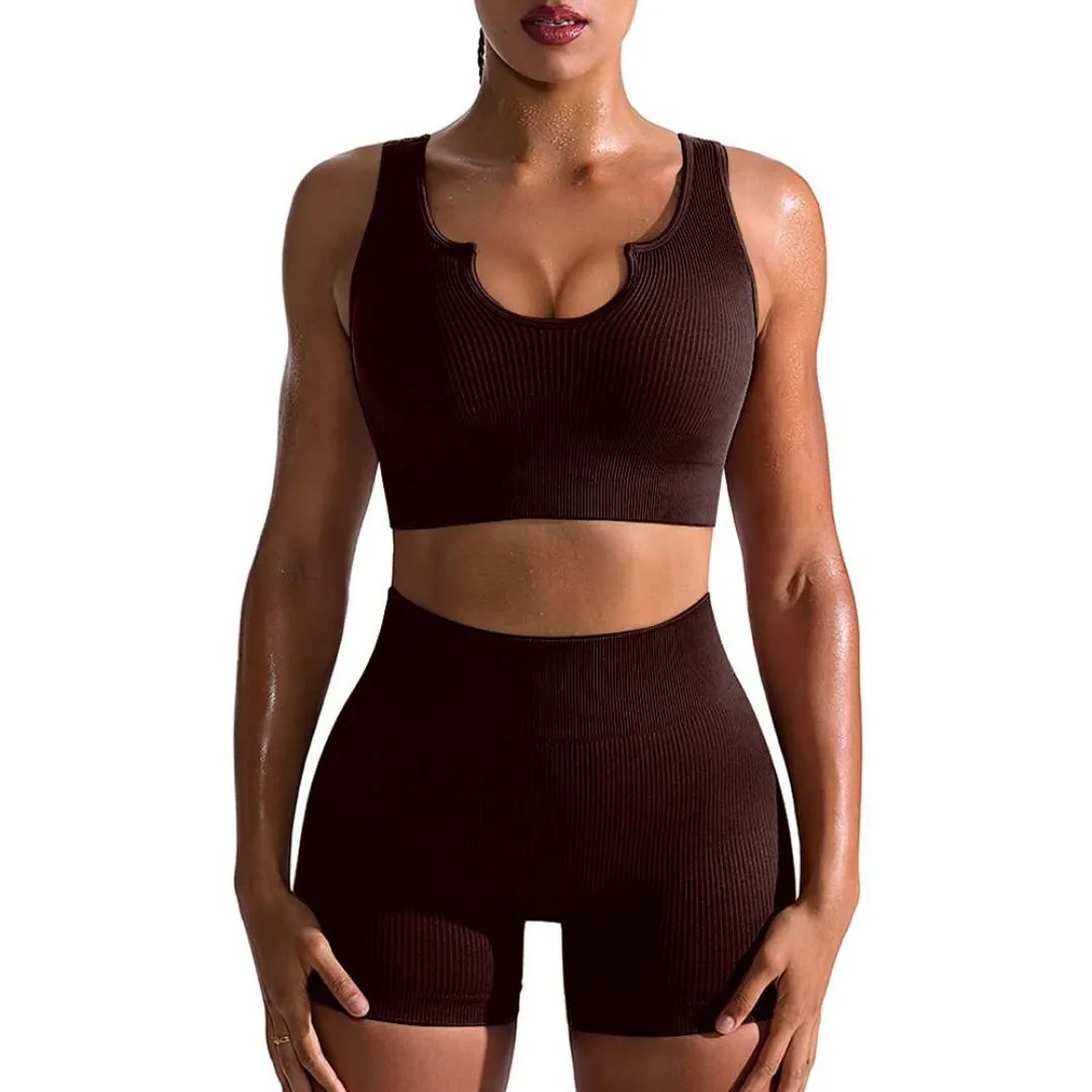 Aline Seamless Ribbed Workout Set