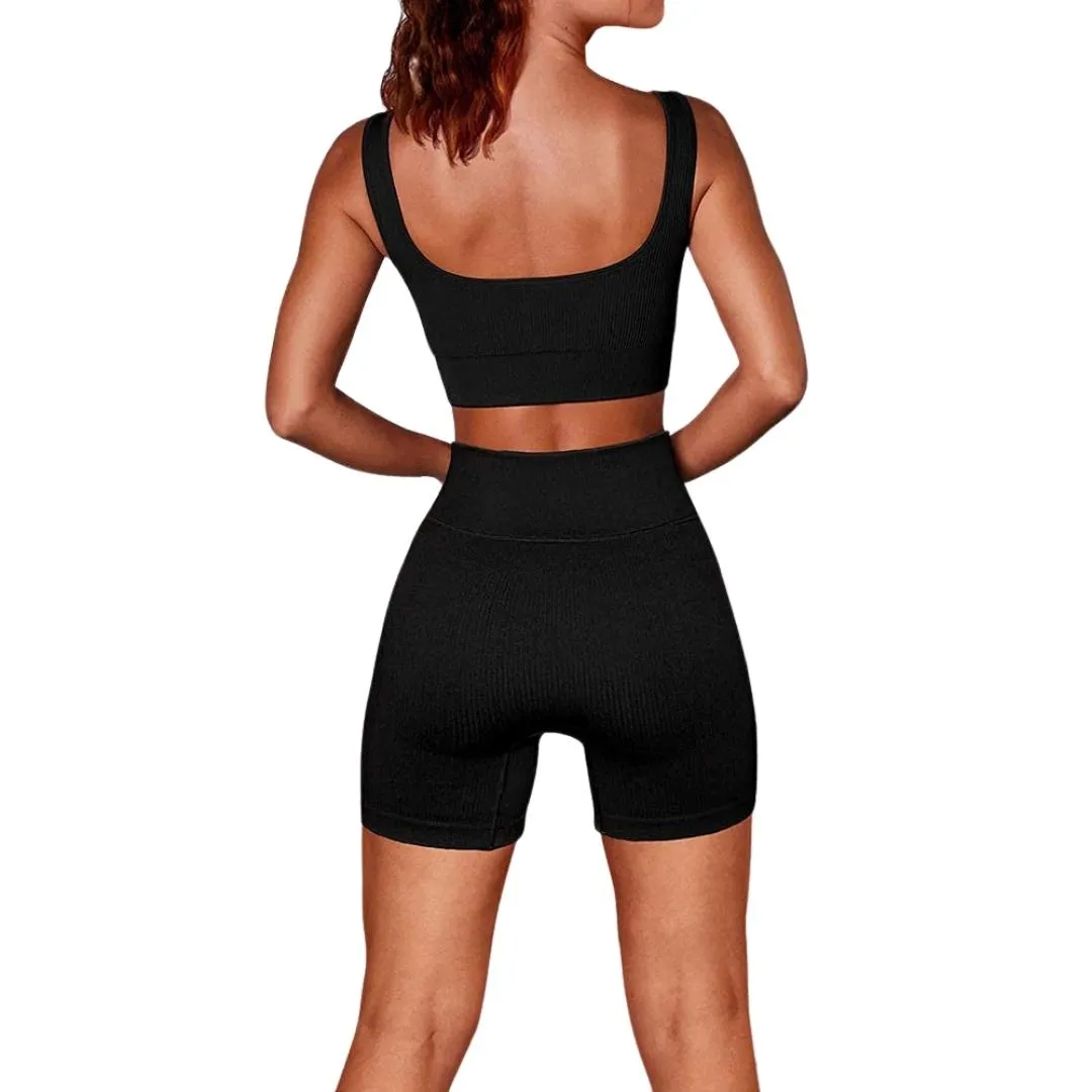 Aline Seamless Ribbed Workout Set