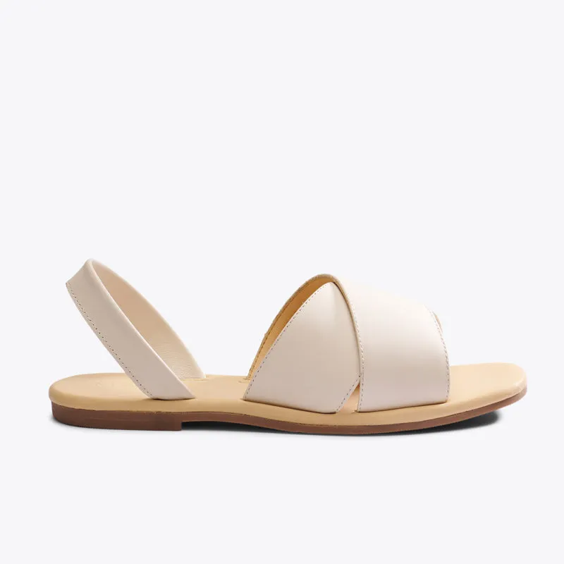 All-Day Cross Strap Sandal Bone