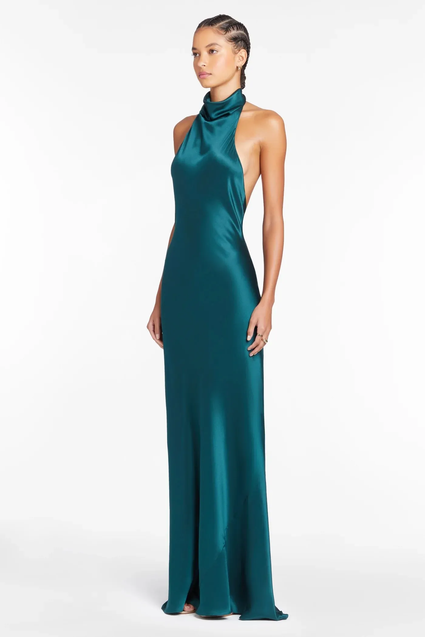 Amanda Uprichard - Rainier Silk Gown - Conifer