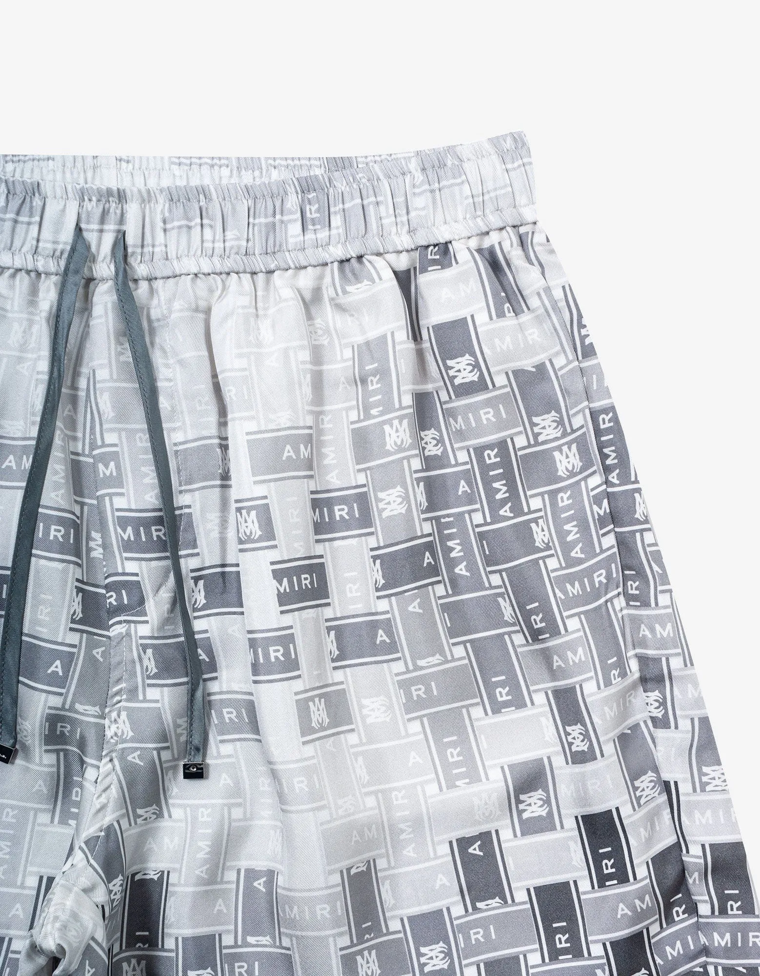 Amiri Grey Gradient Tape PJ Shorts