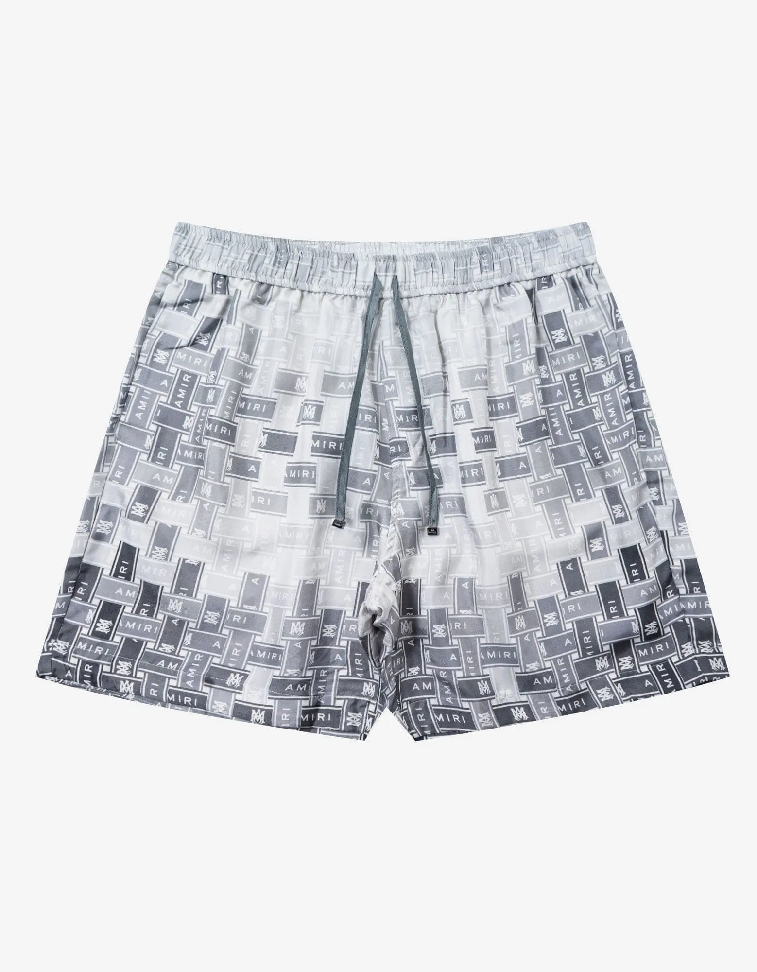 Amiri Grey Gradient Tape PJ Shorts