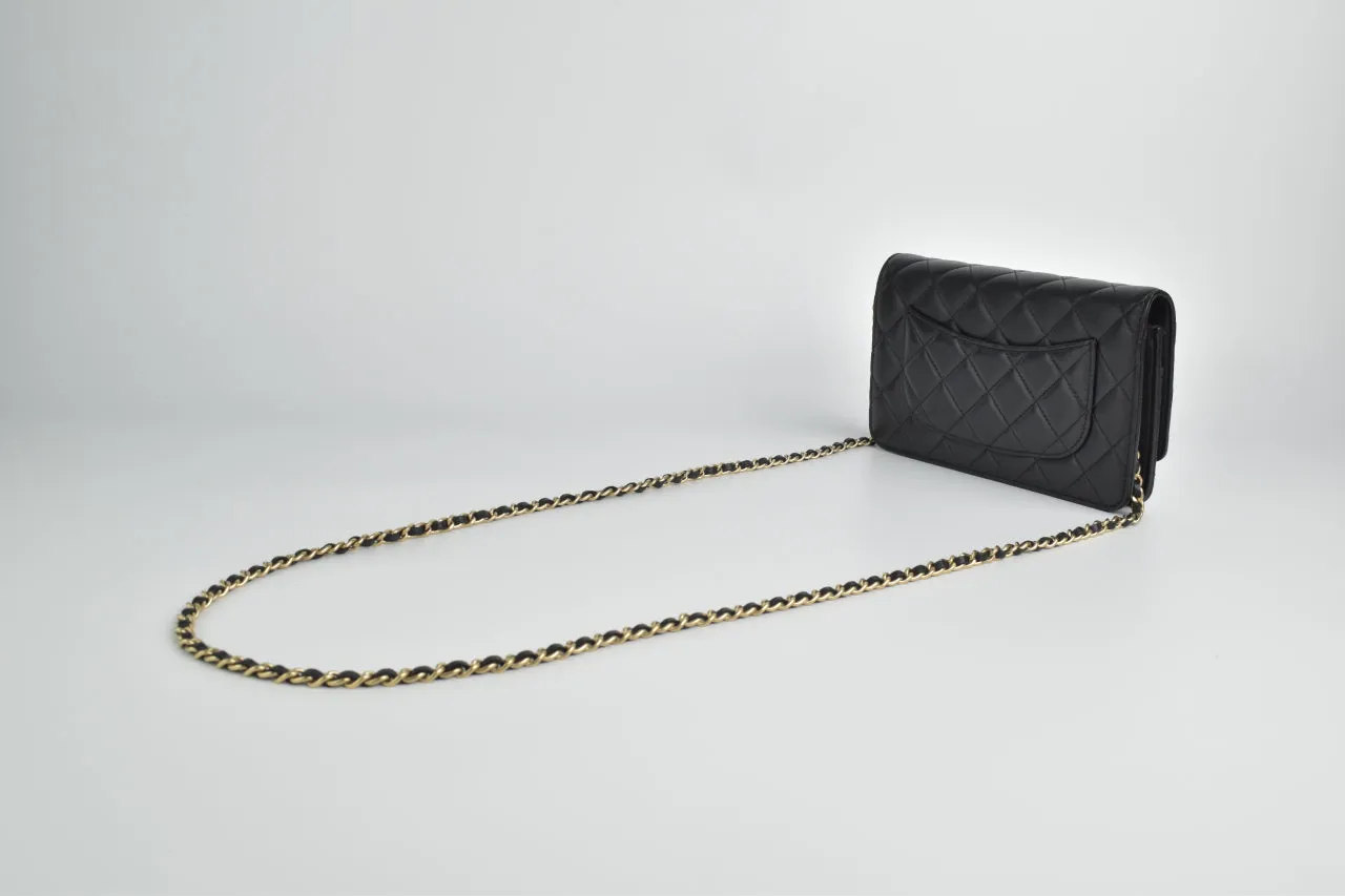 AP0250 Classic Black Lambskin WOC GHW