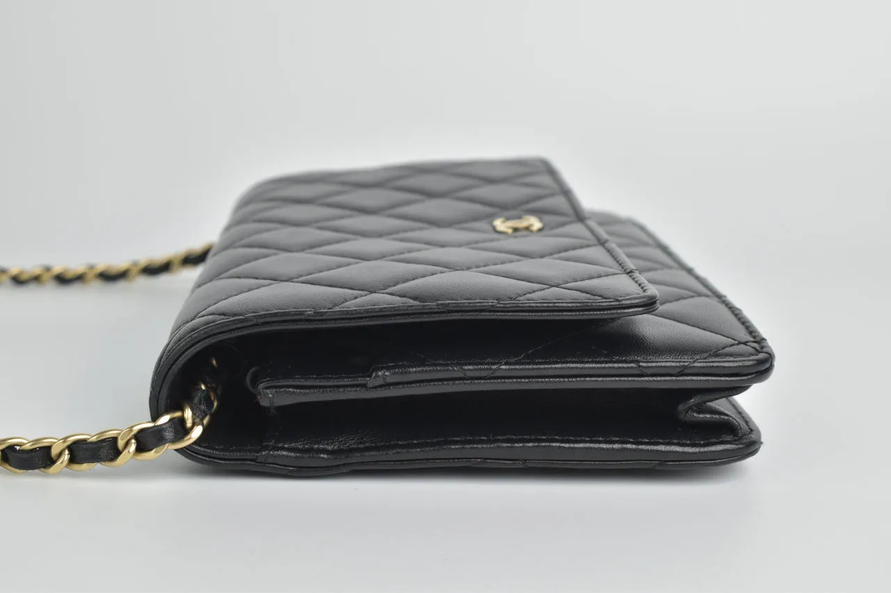 AP0250 Classic Black Lambskin WOC GHW