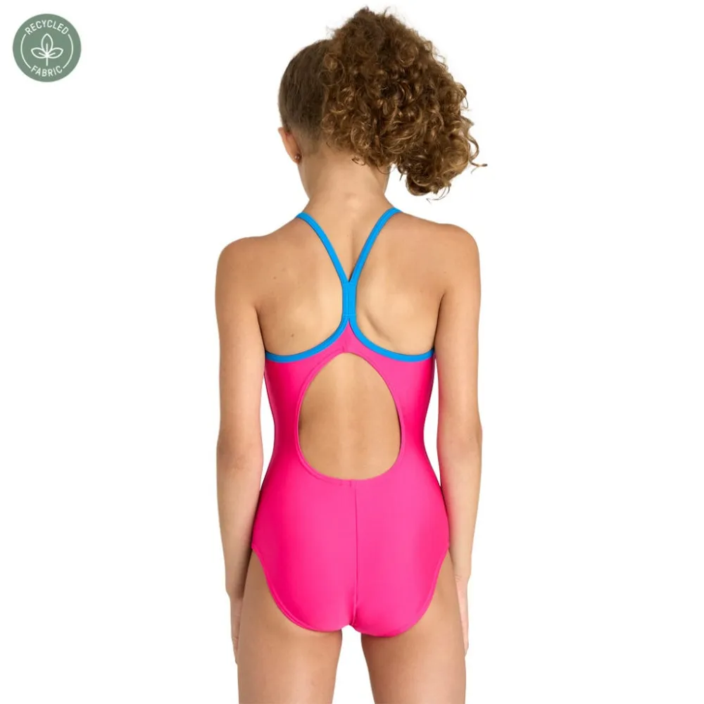 ARENA Girl's Light Drop Solid Swimsuit (freak Rose)