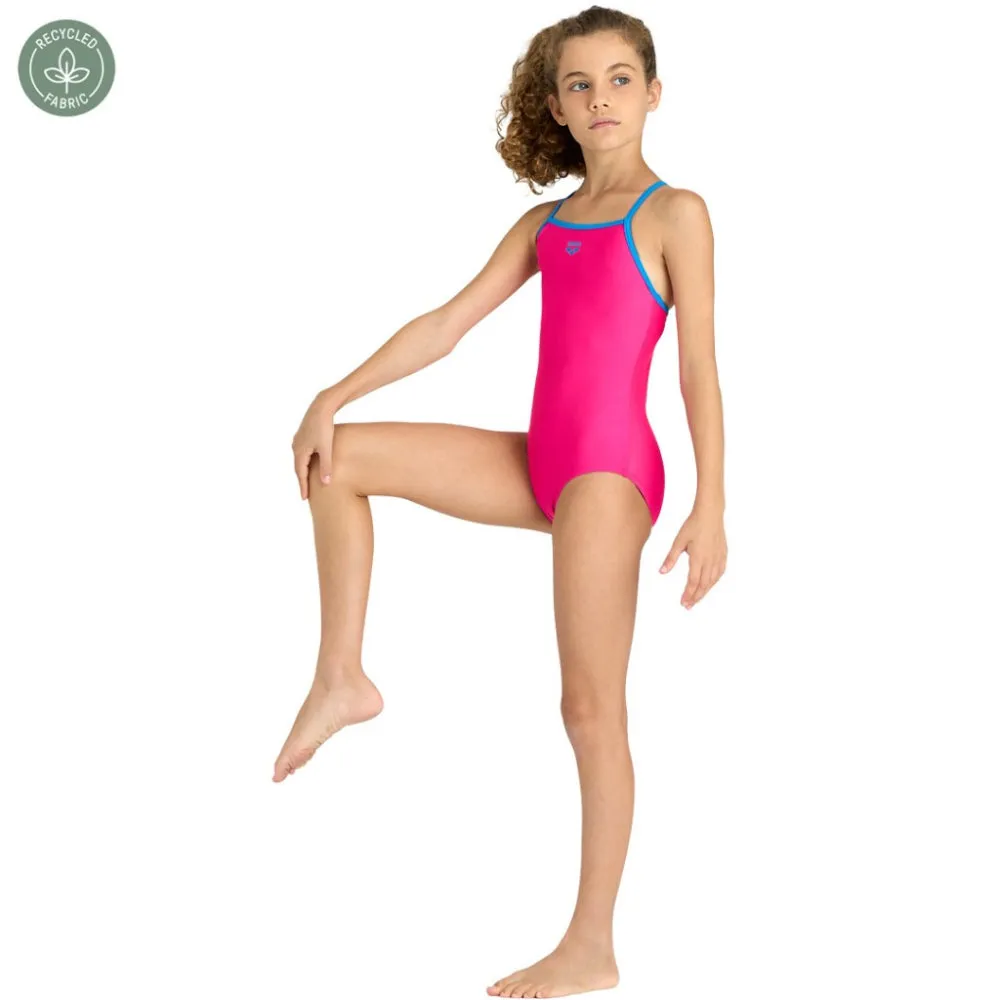 ARENA Girl's Light Drop Solid Swimsuit (freak Rose)