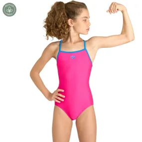 ARENA Girl's Light Drop Solid Swimsuit (freak Rose)