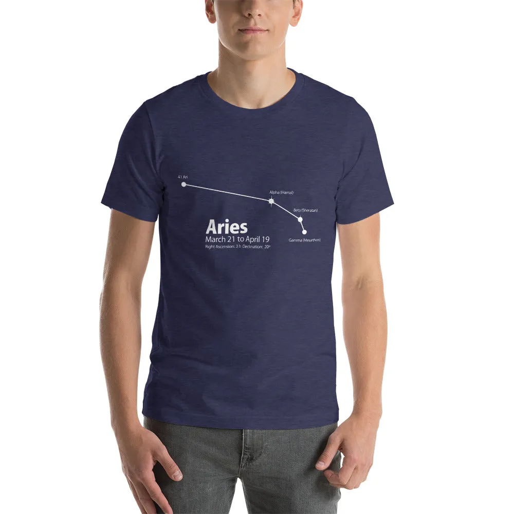 Aries Constellation Short-Sleeve Unisex T-Shirt