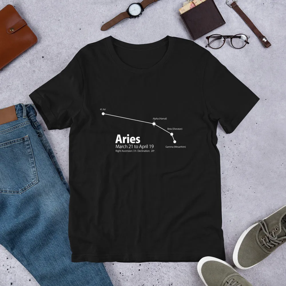 Aries Constellation Short-Sleeve Unisex T-Shirt