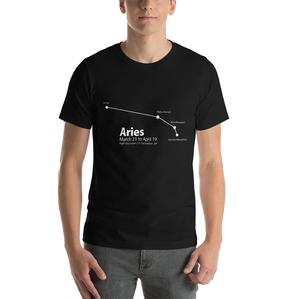 Aries Constellation Short-Sleeve Unisex T-Shirt