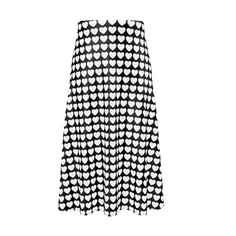 Array of Hearts Midi Skirt