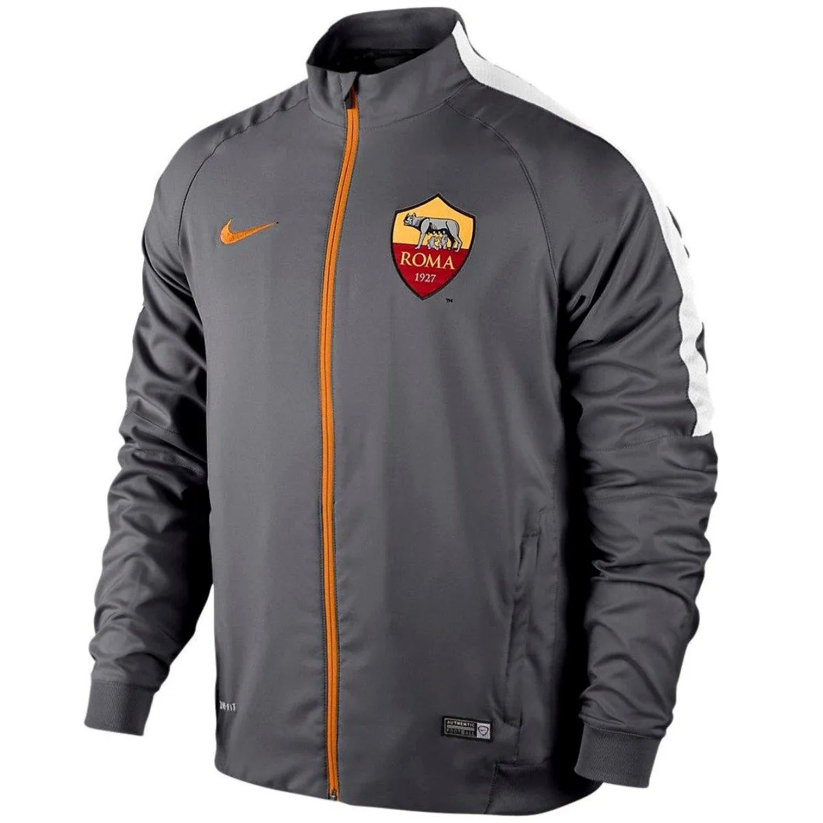 As Roma Grey Presentation Soccer Tracksuit 2015 - Nike