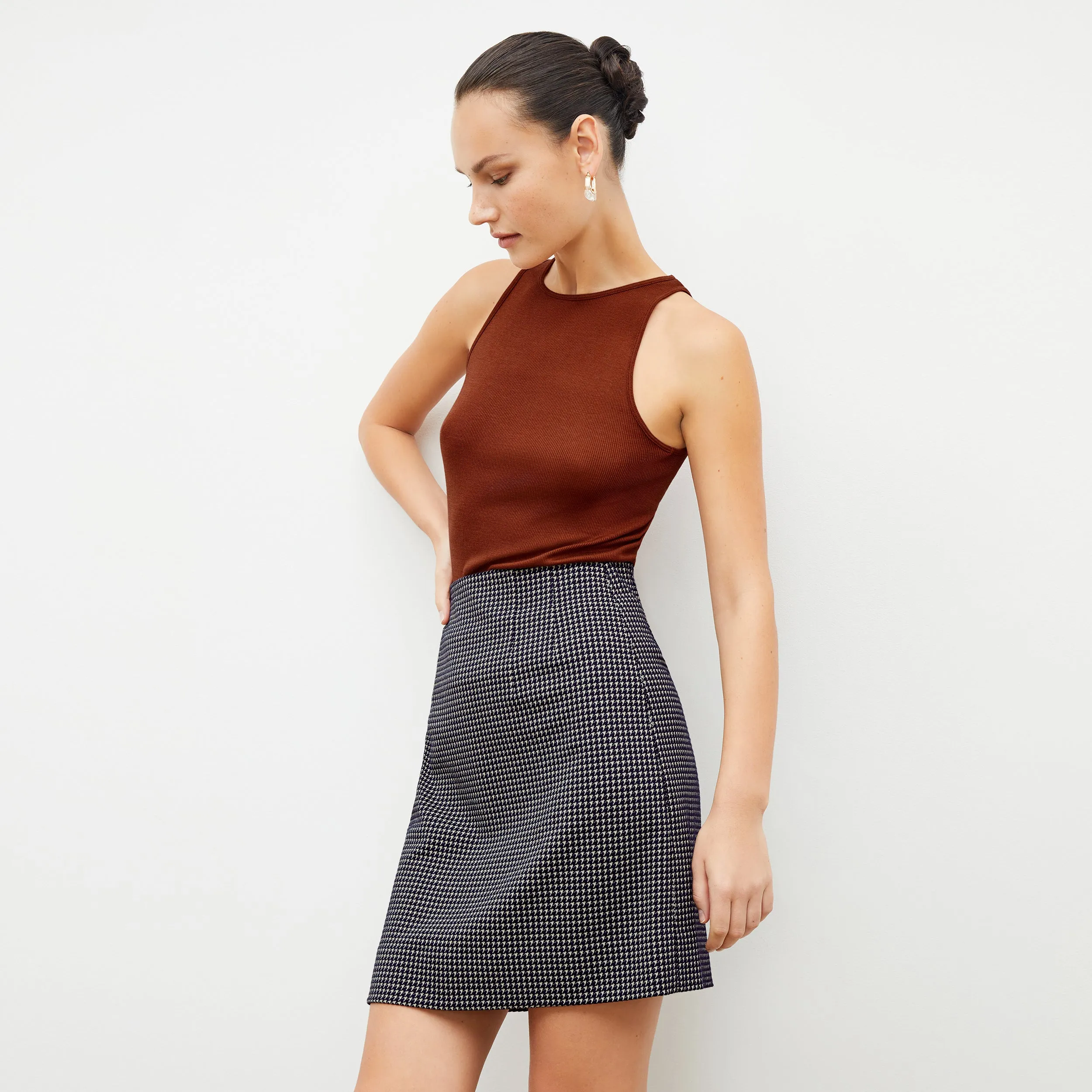 Aubry Top - Ribbed Silk Jersey :: Mars