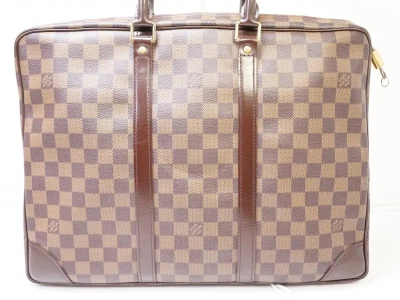 Authentic Pre-owned Louis Vuitton Damier Ebene Pdv Porte-documents Voyage Hand Bag N41124 200329