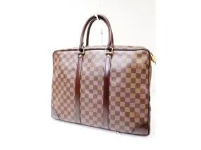 Authentic Pre-owned Louis Vuitton Damier Ebene Pdv Porte-documents Voyage Hand Bag N41124 200329