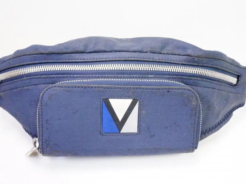 Authentic Pre-owned Louis Vuitton LV CUP 2007 Dark Blue Mizenu Bum Bag Hip Sac M80706 210568