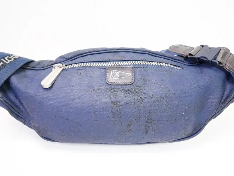 Authentic Pre-owned Louis Vuitton LV CUP 2007 Dark Blue Mizenu Bum Bag Hip Sac M80706 210568