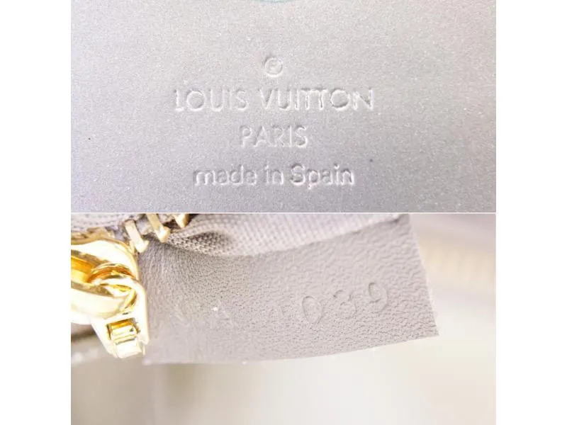 Authentic Pre-owned Louis Vuitton Vernis Gris Art Deco Pochette Sobe Evening Clutch M93133 210540