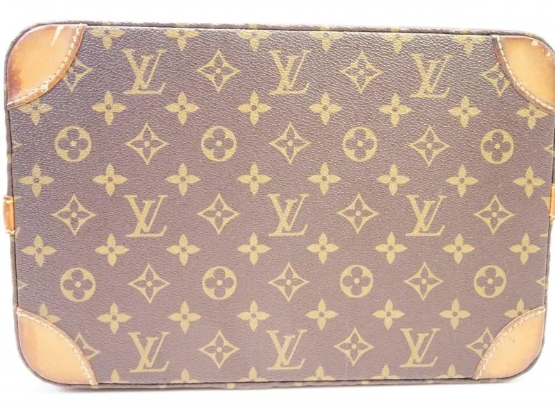 Authentic Pre-owned Louis Vuitton Vintage Monogram Train Case Makeup Vanity Travel Trunk M23820 210791