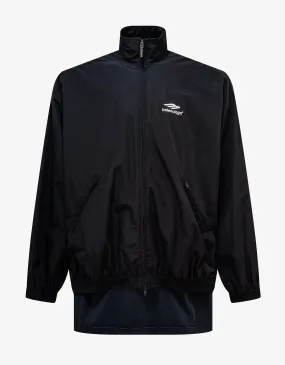 Balenciaga Black Patched Tracksuit Jacket