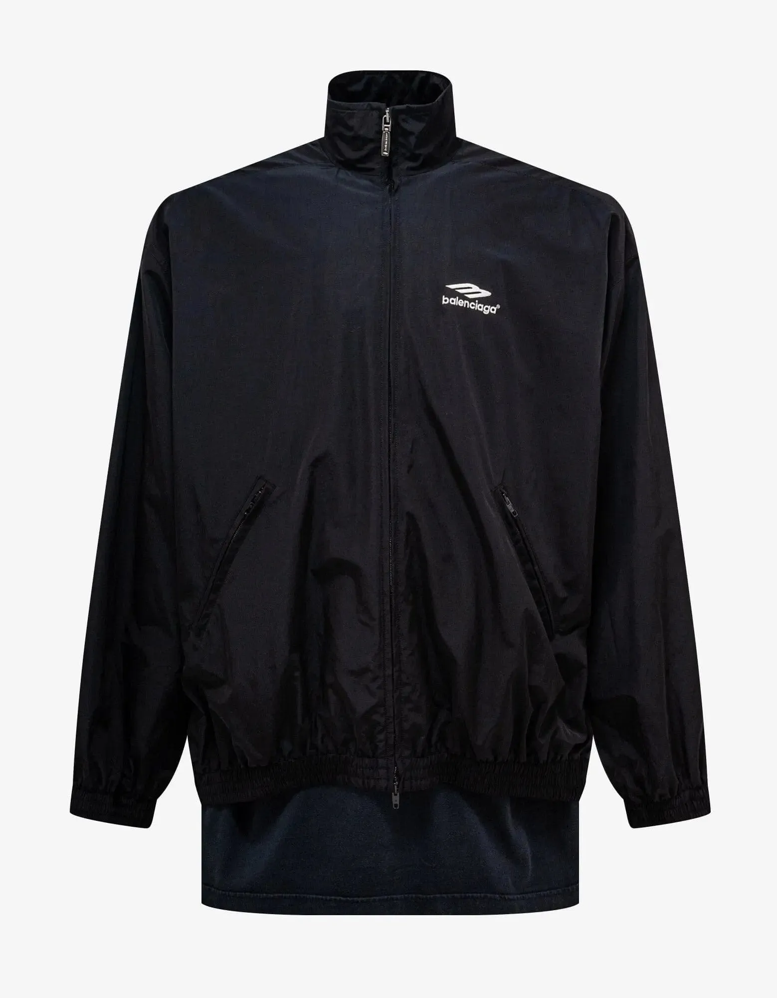 Balenciaga Black Patched Tracksuit Jacket