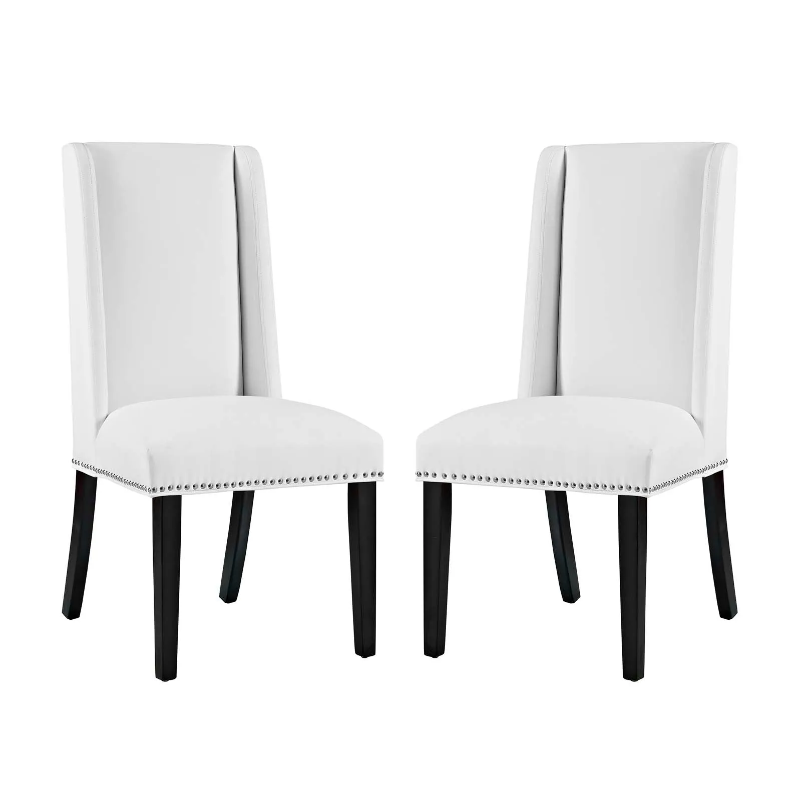 Baron Dining Chair Vinyl Set of 2