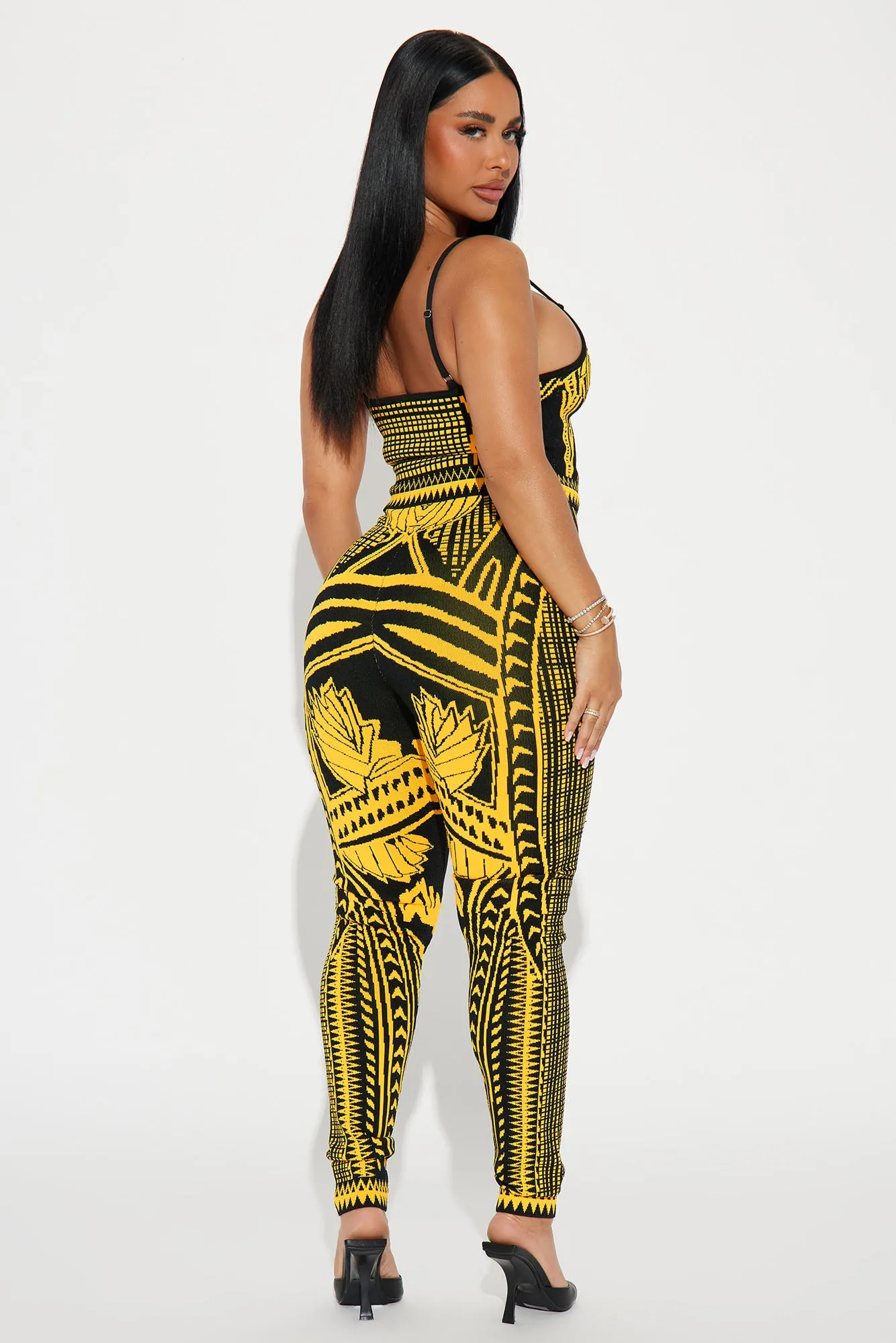 Best One Here Legging Set - Yellow/combo