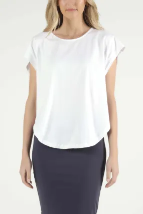 Betty Basics Tulip Top in White