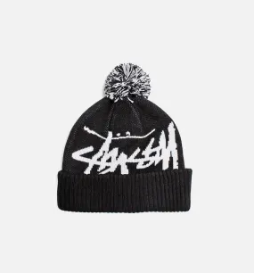 Big Stock Pom Beanie - Black