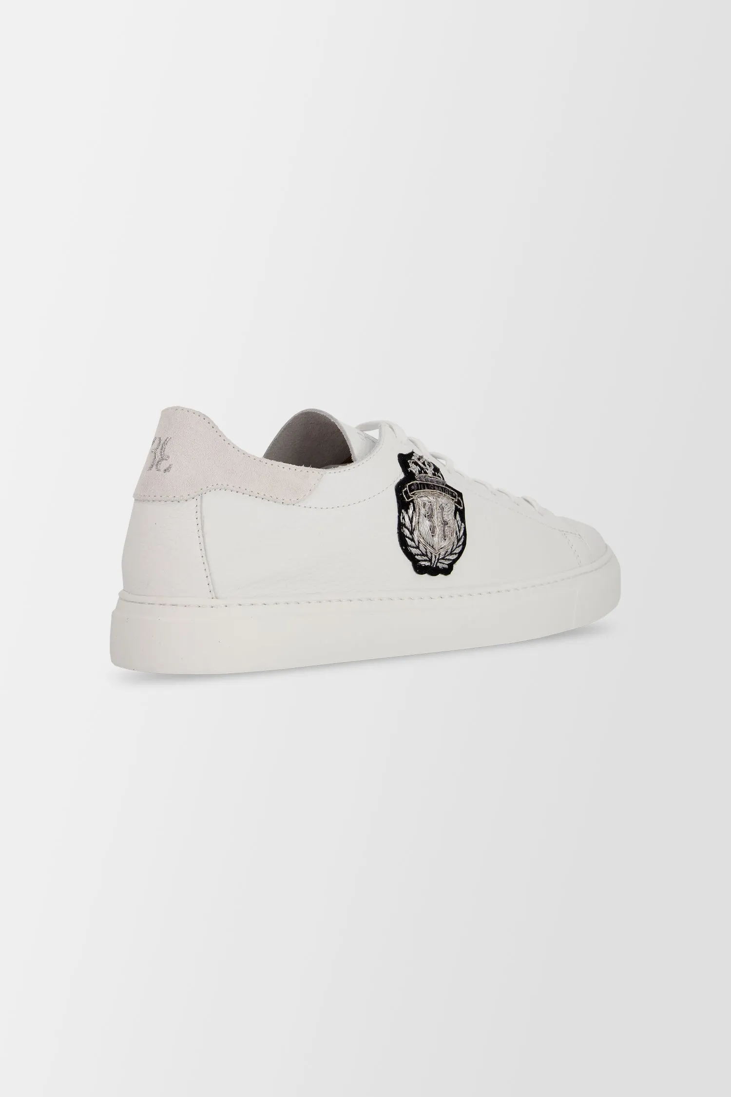 Billionaire Black Crest White Sneakers