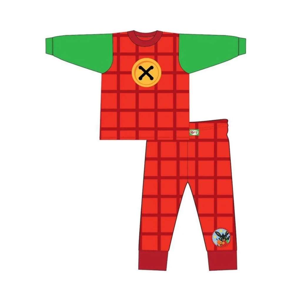 Bing Red & Green Button Novelty Character Pyjamas