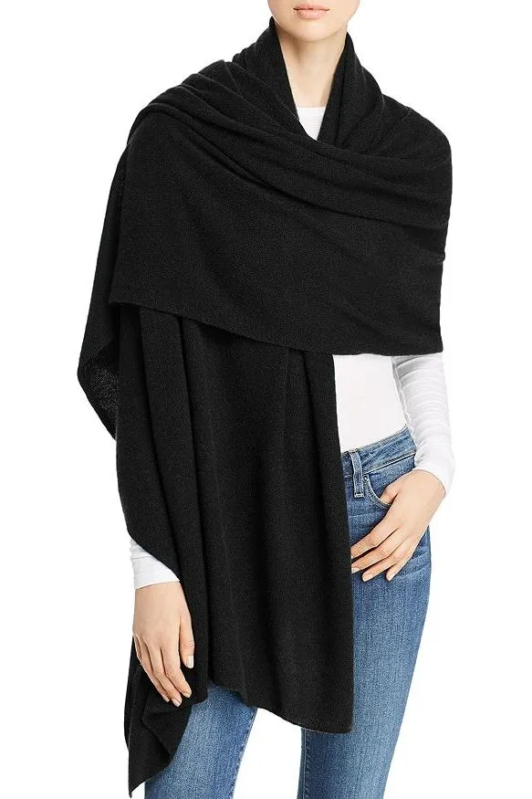 Black Cashmere Travel Wrap