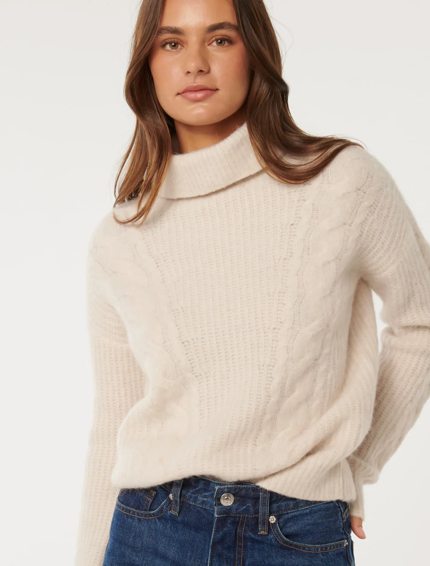 Blaire Engineered Cable Knit Jumper