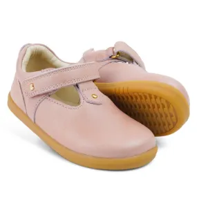 Bobux Iwalk IW Louise T-Bar Pink Dusk Pearl