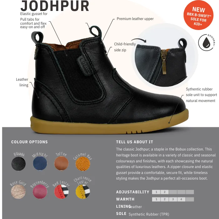 Bobux Step Up Jodphur Boot Toffee 721926A